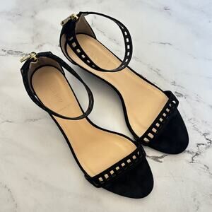 J.Crew black wedge nubuck ankle 10.5